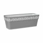 Vaso Autoirrigante Stefanplast Gaia Grigio Plastica 49,5 x 17 x 19 cm (12 Unità) di Stefanplast, Balconiere - Rif: S3626164, ...