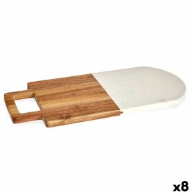 Tagliere Bianco Marmo Legno di acacia 18 x 1,5 x 38 cm (8 Unità) di Kinvara, Taglieri - Rif: S3626197, Prezzo: 61,70 €, Scont...