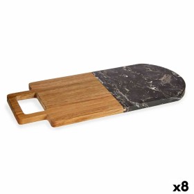 Cutting board Black Marble Acacia 18 x 1,5 x 38 cm (8 Units) by Kinvara, Chopping boards - Ref: S3626198, Price: 60,84 €, Dis...