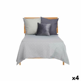 Bedspread (quilt) 180 x 260 cm Geometric Grey (4 Units) by Gift Decor, Blankets and bedcovers - Ref: S3626241, Price: 66,42 €...