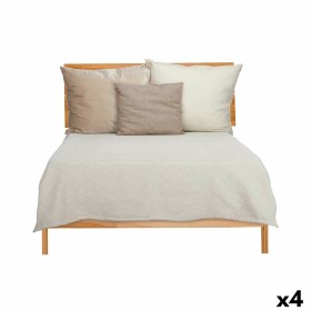 Colcha 240 x 260 cm Geométrico Beige (4 Unidades) de Gift Decor, Mantas y colchas - Ref: S3626249, Precio: 82,11 €, Descuento: %