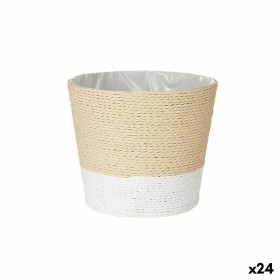 Vaso Bianco Corda Plastica 19,5 x 17,5 x 19,5 cm (24 Unità) di Ibergarden, Cachepot - Rif: S3626251, Prezzo: 62,28 €, Sconto: %