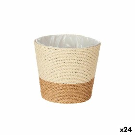 Planter Brown Rope Plastic 16 x 14,5 x 16 cm (24 Units) by Ibergarden, Cachepots - Ref: S3626255, Price: 57,45 €, Discount: %