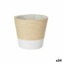 Macetero Blanco Cuerda Plástico 14 x 12,5 x 14 cm (24 Unidades) de Ibergarden, Maceteros - Ref: S3626256, Precio: 49,94 €, De...