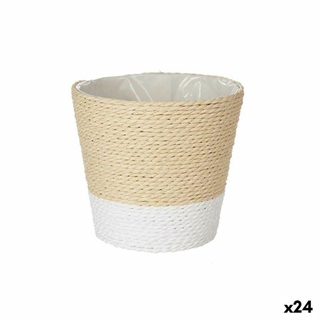 Blumentopf Weiß Schnur Kunststoff 14 x 12,5 x 14 cm (24 Stück) von Ibergarden, Übertöpfe - Ref: S3626256, Preis: 49,94 €, Rab...