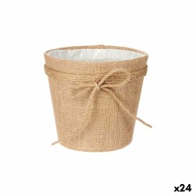 Blumentopf Schleife Braun Stoff 16 x 15 x 16 cm (24 Stück) von Ibergarden, Übertöpfe - Ref: S3626262, Preis: 57,45 €, Rabatt: %