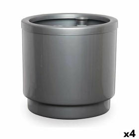 Vaso Autoirrigante Argentato polipropilene 32 x 30,5 x 32 cm (4 Unità) di Ibergarden, Vasi tradizionali - Rif: S3626273, Prez...