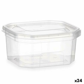 Rectangular Lunchbox with Lid Transparent polypropylene 370 ml 10,7 x 5,5 x 11,7 cm (24 Units) by Leknes, Food storage - Ref:...