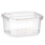 Boîte à repas rectangulaire avec couvercle Transparent polypropylène 370 ml 10,7 x 5,5 x 11,7 cm (24 Unités) de Leknes, Stock...