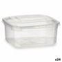 Lancheira Retangular com Tampa Transparente Polipropileno 500 ml 12,3 x 6 x 13 cm (24 Unidades) | Tienda24 - Global Online Shop Tienda24.eu