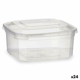 Fiambrera Rectangular con Tapa Transparente Polipropileno 500 ml 12,3 x 6 x 13 cm (24 Unidades) de Leknes, Almacenamiento de ...