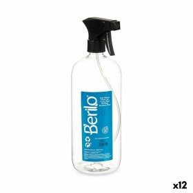 Atomiser Bottle Black Transparent Plastic 1 L (12 Units) by Berilo, Spray Flasks - Ref: S3626290, Price: 19,49 €, Discount: %