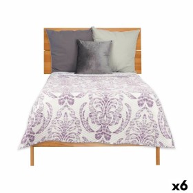 Colcha Reversible 180 x 260 cm Blanco Morado (6 Unidades) de Gift Decor, Mantas y colchas - Ref: S3626292, Precio: 76,85 €, D...