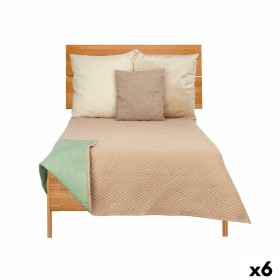 Couette réversible 180 x 260 cm Vert Beige (6 Unités) de Gift Decor, Couvertures et couvre-lits - Réf : S3626294, Prix : 76,8...