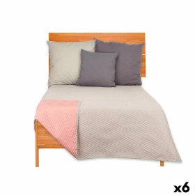 Reversible Bedspread 240 x 260 cm Grey Pink (6 Units) by Gift Decor, Blankets and bedcovers - Ref: S3626299, Price: 91,10 €, ...