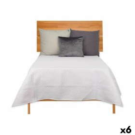 Reversible Bedspread 180 x 260 cm White (6 Units) by Gift Decor, Blankets and bedcovers - Ref: S3626300, Price: 75,87 €, Disc...