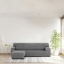 Housse pour chaise longue accoudoir long gauche Eysa THOR Gris foncé 110 x 110 x 310 cm de Eysa, Housses de canapé - Réf : D1...