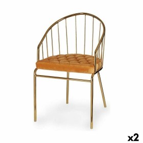 Stuhl Stangen Gold Senf 51 x 81 x 52 cm (2 Stück) von Gift Decor, Esszimmerstühle - Ref: S3626337, Preis: 161,86 €, Rabatt: %