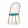 Chaise Barres Bleu Doré 48 x 95,5 x 48 cm (2 Unités) de Gift Decor, Chaises - Réf : S3626343, Prix : 160,60 €, Remise : %