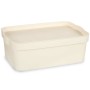 Storage Box with Lid Cream Plastic 6 L 21,5 x 11 x 31,5 cm (12 Units) by Kipit, Storage boxes and chests - Ref: S3626353, Pri...