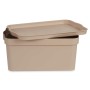 Boîte de rangement avec couvercle Beige Plastique 7,5 L 21,5 x 14,5 x 32 cm (12 Unités) de Kipit, Boîtes et coffres de rangem...