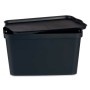 Boîte de rangement avec couvercle Anthracite Plastique 24 L 29,3 x 24,5 x 45 cm (6 Unités) de Kipit, Boîtes et coffres de ran...