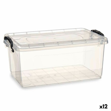 Boîte de rangement avec couvercle Transparent Plastique 13,7 L 27,5 x 18 x 42,5 cm (12 Unités) de Kipit, Boîtes et coffres de...