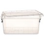 Caixa de Armazenagem com Tampa Transparente Plástico 13,7 L 27,5 x 18 x 42,5 cm (12 Unidades) | Tienda24 - Global Online Shop Tienda24.eu