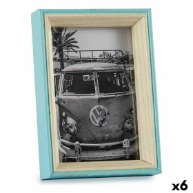 Photo frame 3 x 17 x 12 cm Crystal Blue White MDF Wood (6 Units) by Gift Decor, Table and wall frames - Ref: S3626367, Price:...