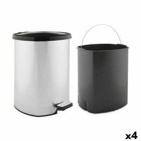 Cestino a pedale Argentato Plastica 20 L (4 Unità) di Berilo, Cestini per la carta - Rif: S3626405, Prezzo: 65,06 €, Sconto: %