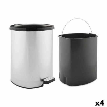 Poubelle à pédale Argenté Plastique 20 L (4 Unités) de Berilo, Corbeilles à papier - Réf : S3626405, Prix : 61,30 €, Remise : %