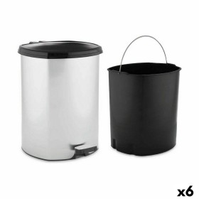 Pedal bin Silver Plastic 11 L (6 Units) by Berilo, Wastebaskets - Ref: S3626407, Price: 58,58 €, Discount: %