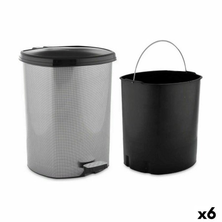 Pedal bin Dark grey Plastic 11 L (6 Units) | Tienda24 - Global Online Shop Tienda24.eu