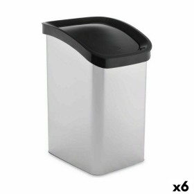 Cestino 23 L Oscillante Argentato Plastica (6 Unità) di Berilo, Cestini per la carta - Rif: S3626413, Prezzo: 73,10 €, Sconto: %