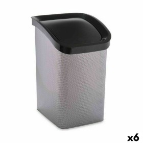 Papierkorb mit Pedal Grau Kunststoff 50 L (3 Stück) | Tienda24 - Global Online Shop Tienda24.eu