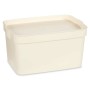 Boîte de rangement avec couvercle Crème Plastique 2,3 L 13,5 x 11 x 20 cm (24 Unités) de Kipit, Boîtes et coffres de rangemen...