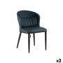 Fauteuil Rond Bleu Noir Acier 51 x 83,5 x 54 cm (2 Unités) de Gift Decor, Chaises - Réf : S3626428, Prix : 163,07 €, Remise : %