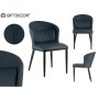 Fauteuil Rond Bleu Noir Acier 51 x 83,5 x 54 cm (2 Unités) de Gift Decor, Chaises - Réf : S3626428, Prix : 163,07 €, Remise : %