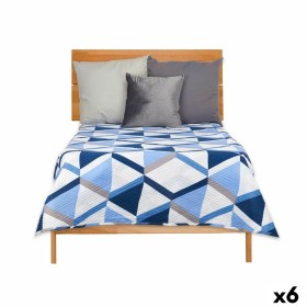 Wendbare Tagesdecke 240 x 260 cm Blau Weiß (6 Stück) von Gift Decor, Wohn- & Kuscheldecken - Ref: S3626439, Preis: 91,10 €, R...