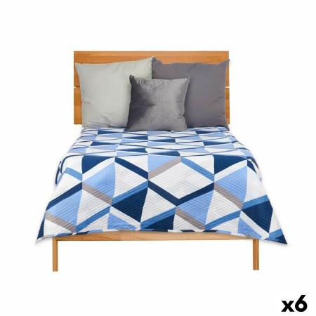 Colcha Reversible 240 x 260 cm Azul Blanco (6 Unidades) de Gift Decor, Mantas y colchas - Ref: S3626439, Precio: 91,10 €, Des...