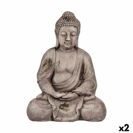 Dekorative Gartenfigur Buddha Polyesterharz 23 x 42 x 30 cm (2 Stück) von Ibergarden, Figuren - Ref: S3626445, Preis: 61,72 €...