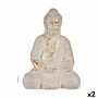 Statua Decorativa da Giardino Buddha Poliresina 22,5 x 41,5 x 29,5 cm (2 Unità) di Ibergarden, Statuette - Rif: S3626446, Pre...