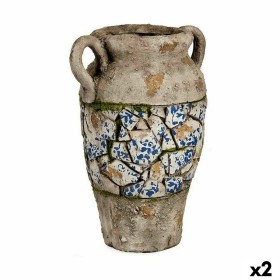 Figura Decorativa para Jardim Vaso Poliresina 21 x 34,5 x 28 cm (2 Unidades) de Ibergarden, Figurinhas - Ref: S3626454, Preço...