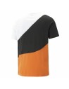 T-shirt Puma Power Cat Laranja escuro Homem | Tienda24 Tienda24.eu