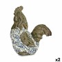 Figura Decorativa para Jardim Galo Poliresina 22,5 x 46 x 41,5 cm (2 Unidades) de Ibergarden, Figurinhas - Ref: S3626464, Pre...