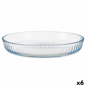 Oven Dish Santa Clara Silicone Borosilicate Glass Oval 30 x 21 x 6,5 cm (2 Units) | Tienda24 - Global Online Shop Tienda24.eu