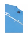 Camiseta de Manga Corta Hombre Champion Crewneck Azul | Tienda24 Tienda24.eu