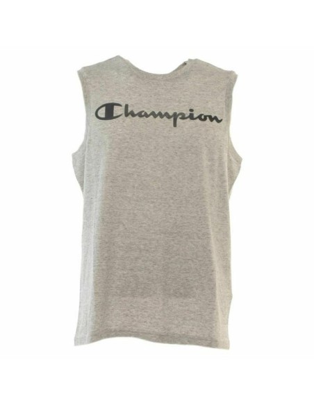 T-Shirt para Homem sem Mangas Champion Crewneck Cinzento | Tienda24 Tienda24.eu