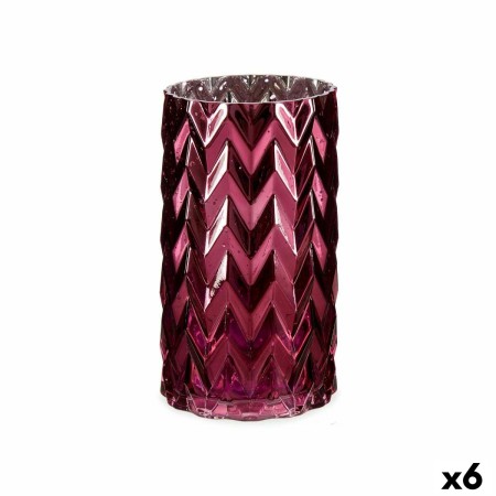 Vaso Intaglio Spiga Rosa Cristallo 11,3 x 19,5 x 11,3 cm (6 Unità) di Gift Decor, Vasi - Rif: S3626498, Prezzo: 52,62 €, Scon...