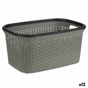 Panier à linge Gris Plastique 36 L 36 x 25,5 x 53 cm (12 Unités) de Kipit, Corbeilles à linge - Réf : S3626510, Prix : 65,46 ...